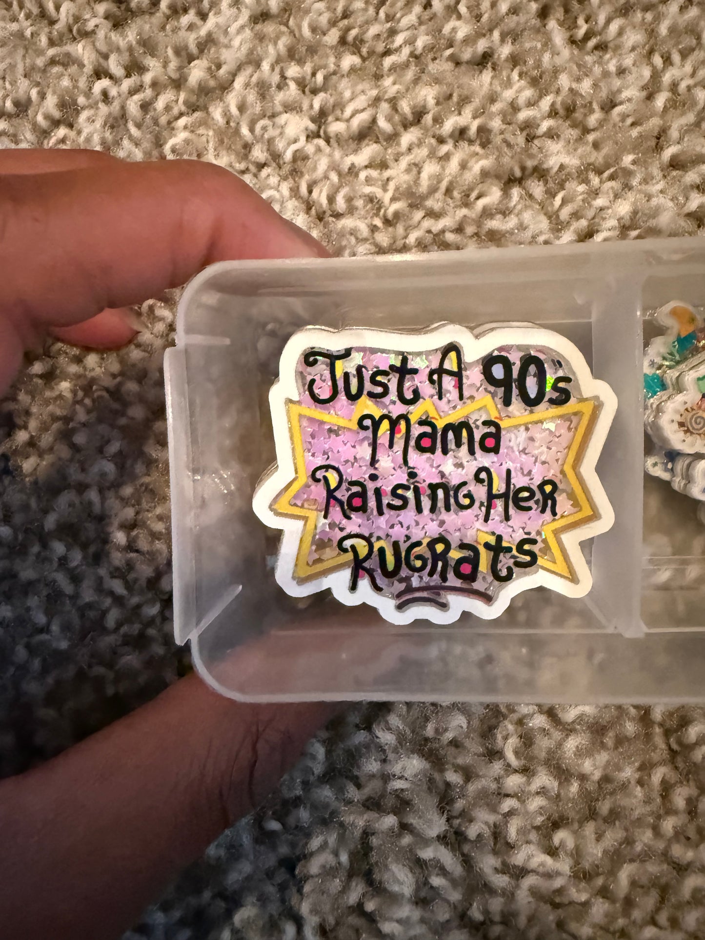 Just a 90sMama raising her Rugrats acrylic shaker