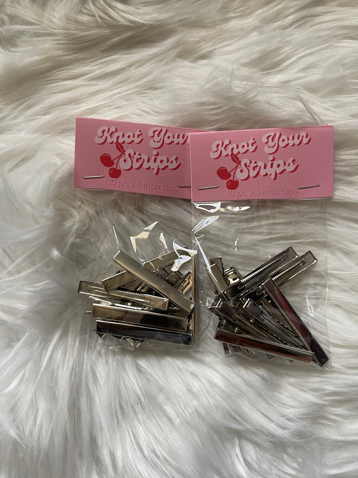 2.3 inch silver clips 10pc