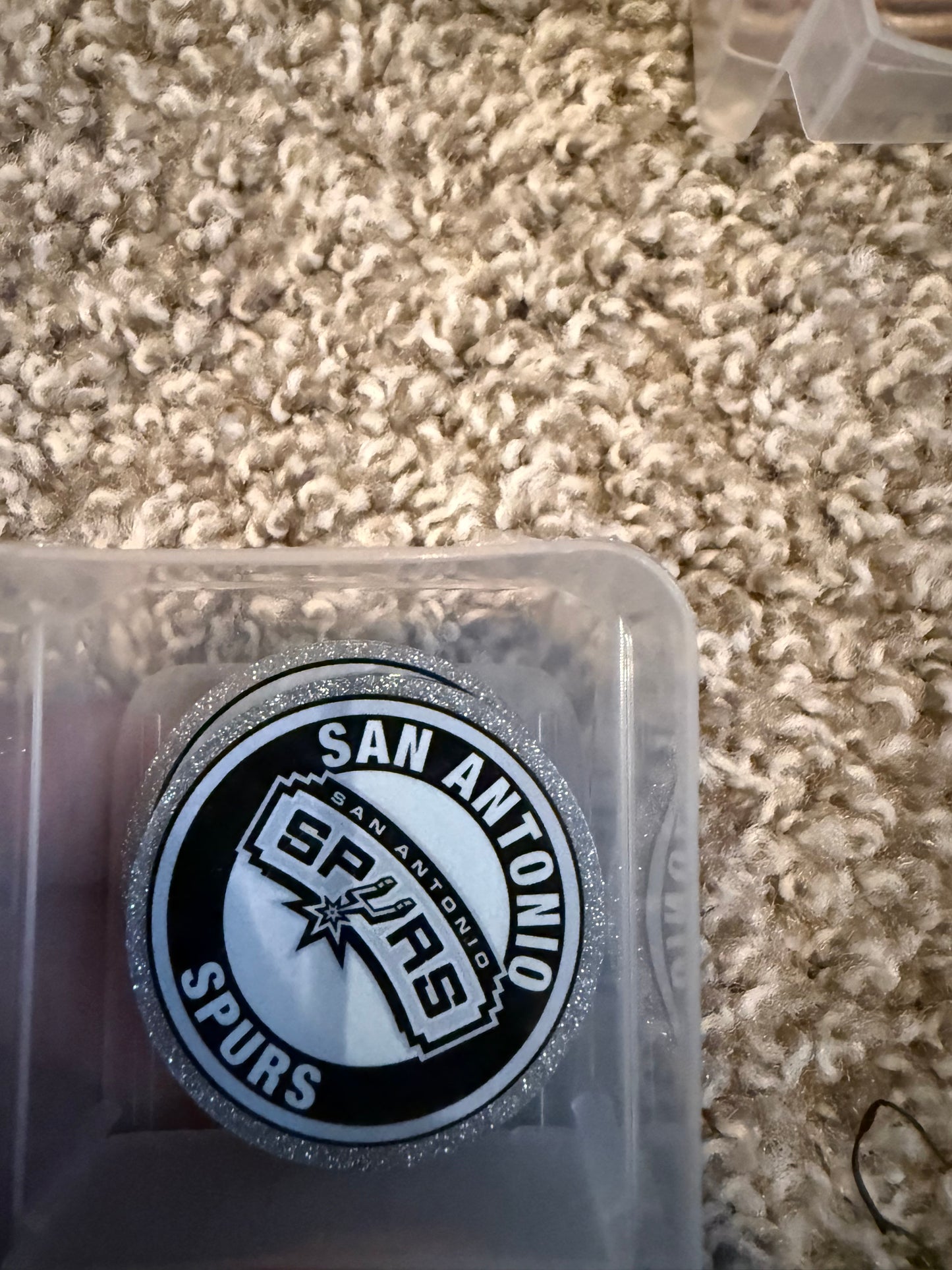 San Antoino spurs acrylic flat back