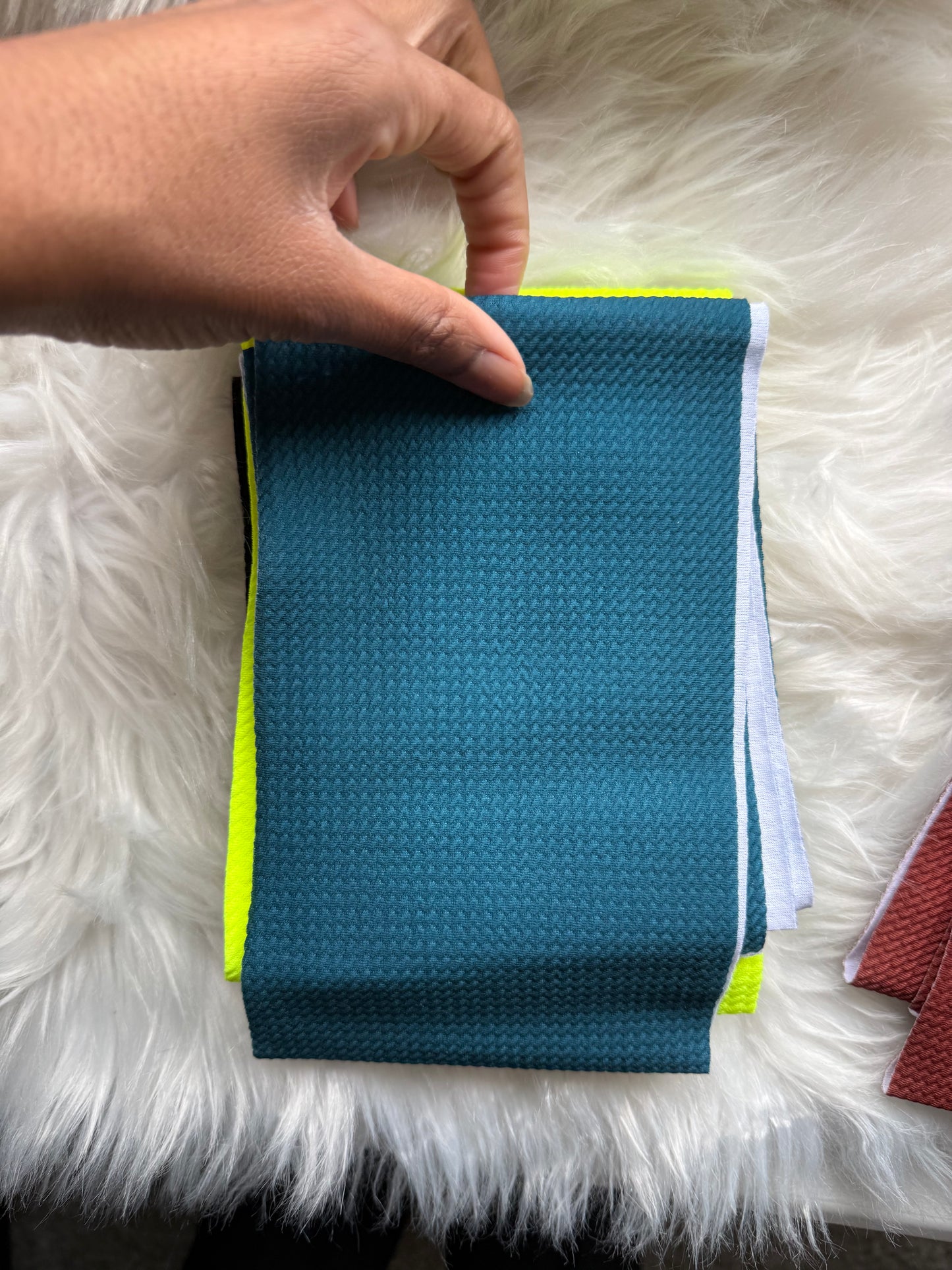 Turquoise solid strip