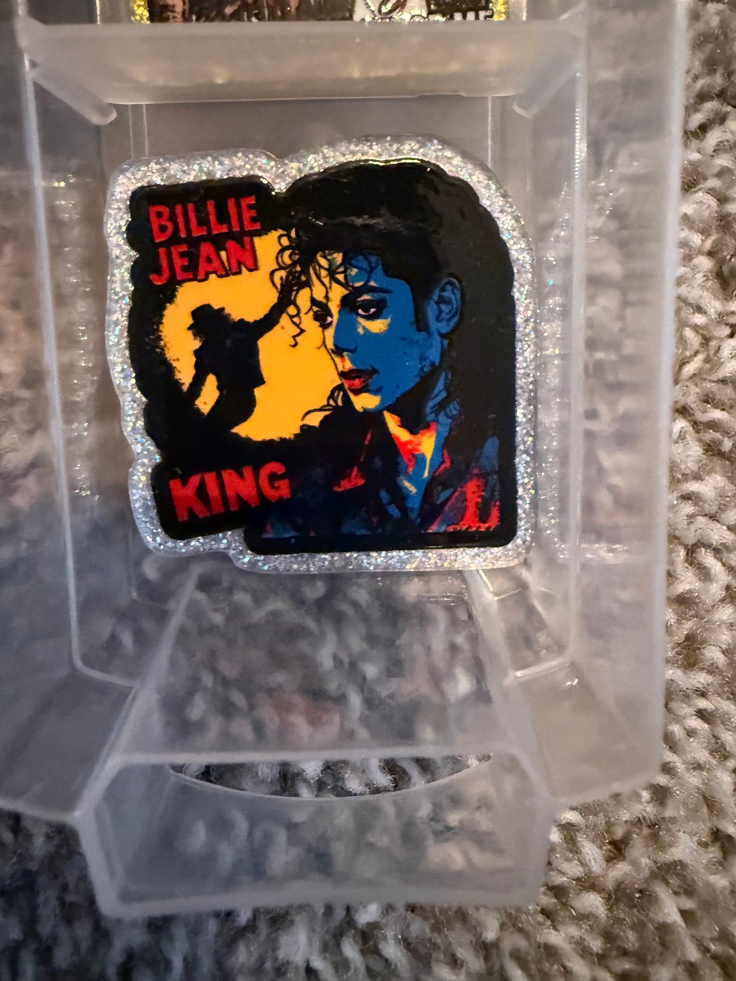 Billie Jean mj acrylic flat back