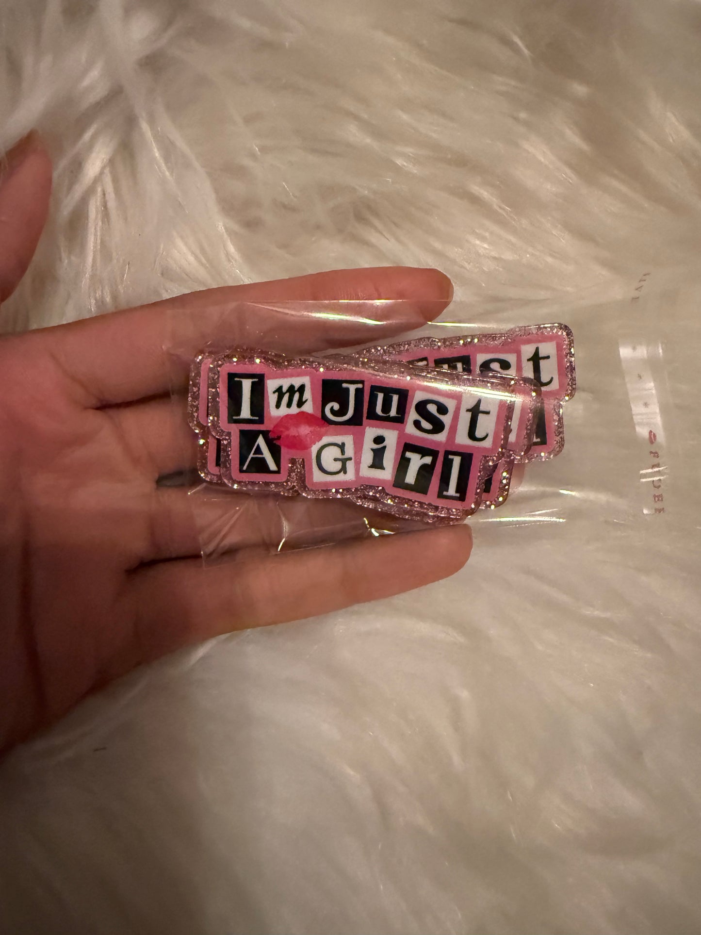 You can’t sit with us acrylic flat back