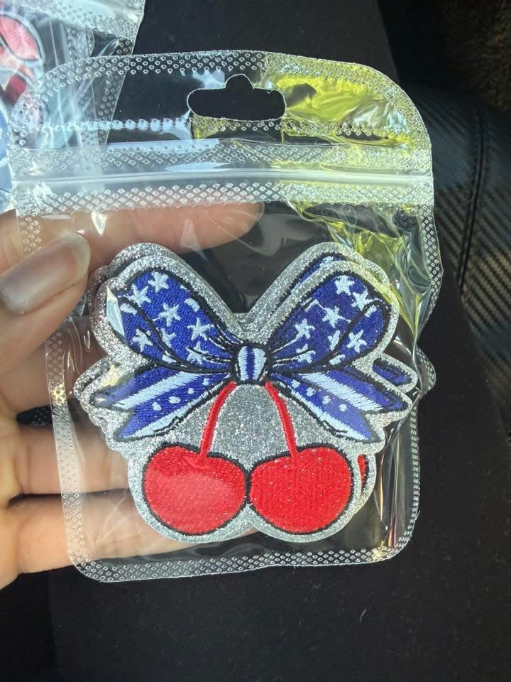 Cherry 4oj embroidery patch