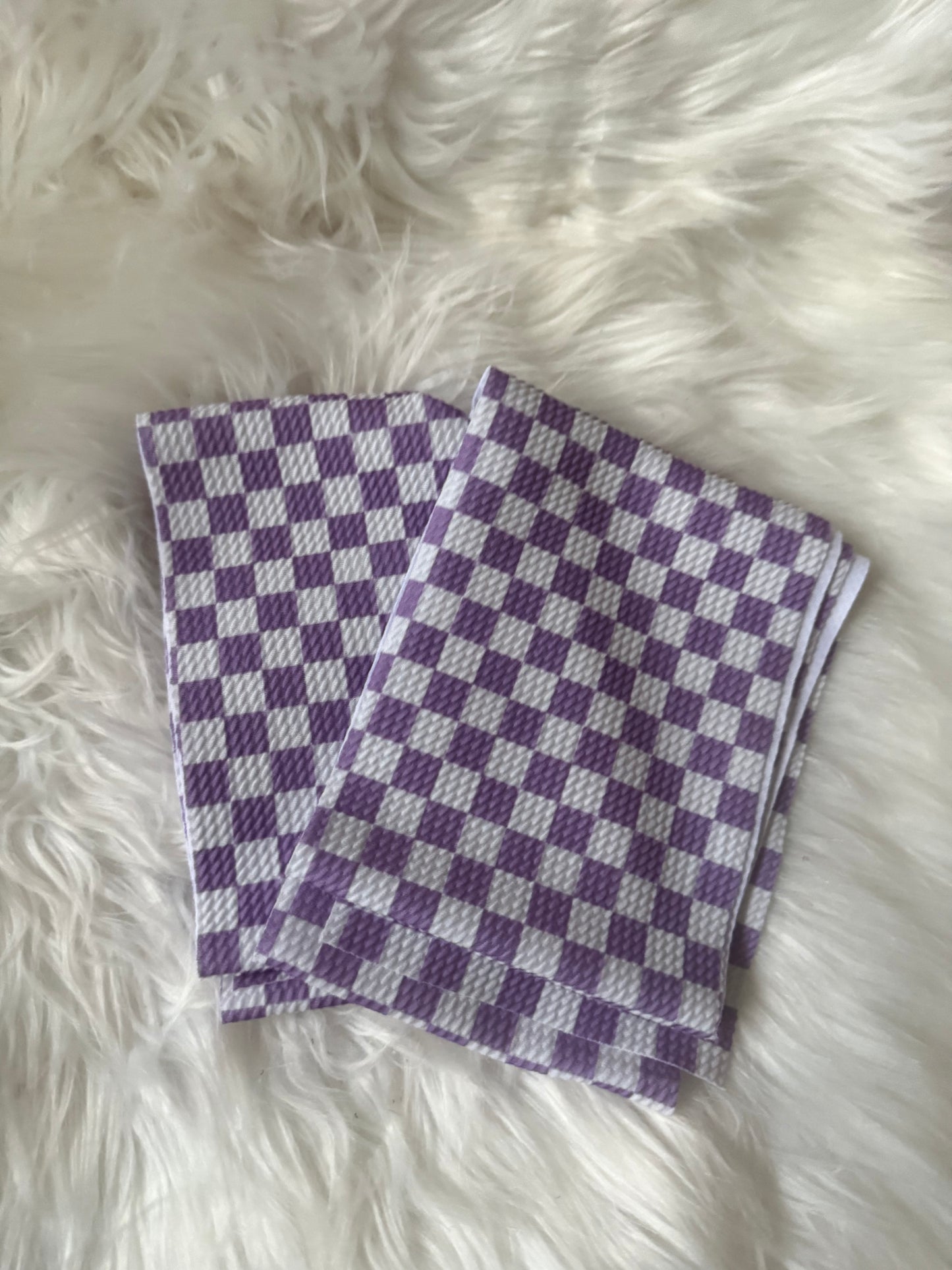 Purple checkered bullet strip