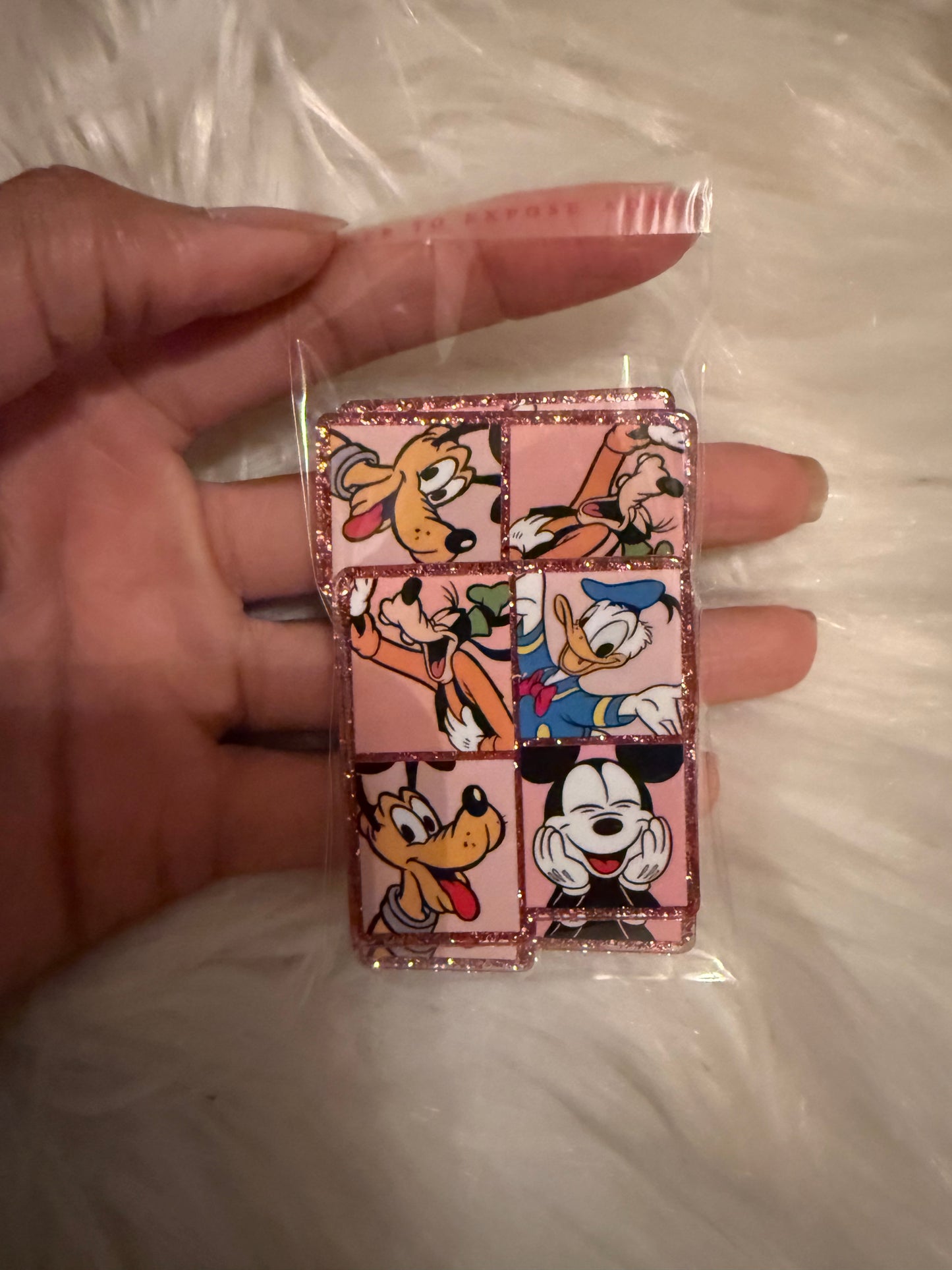 Mickey and friends acrylic flat back