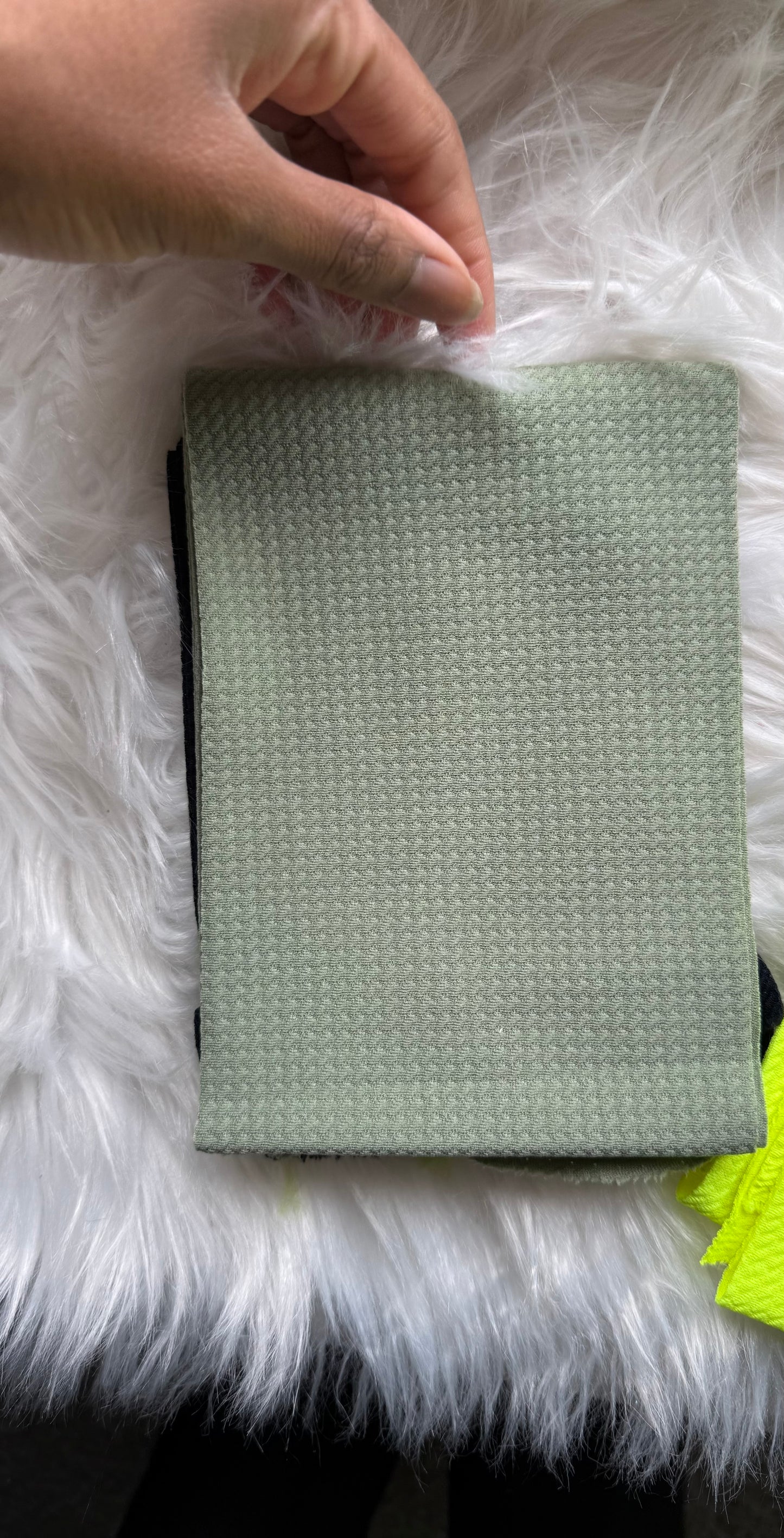 Sage green solid strip