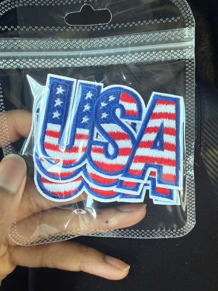 Usa Embroidery patches