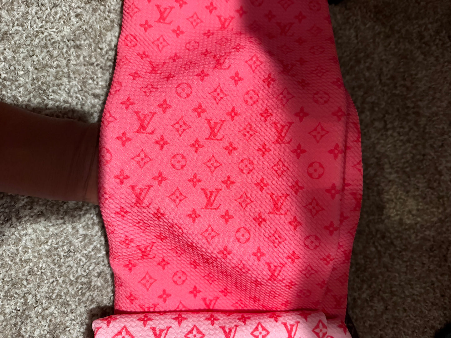 Pink on pink lv bullet strip