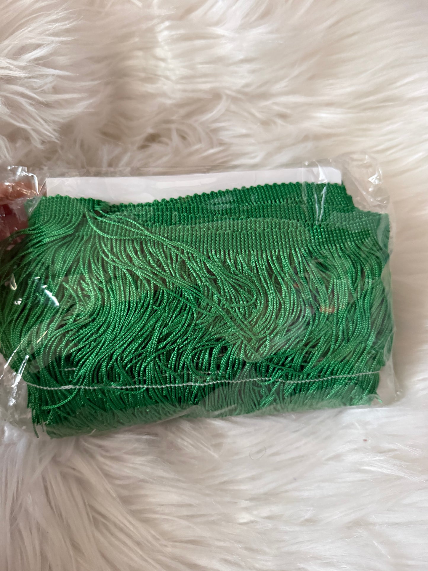 Dark green 4 inch fringe