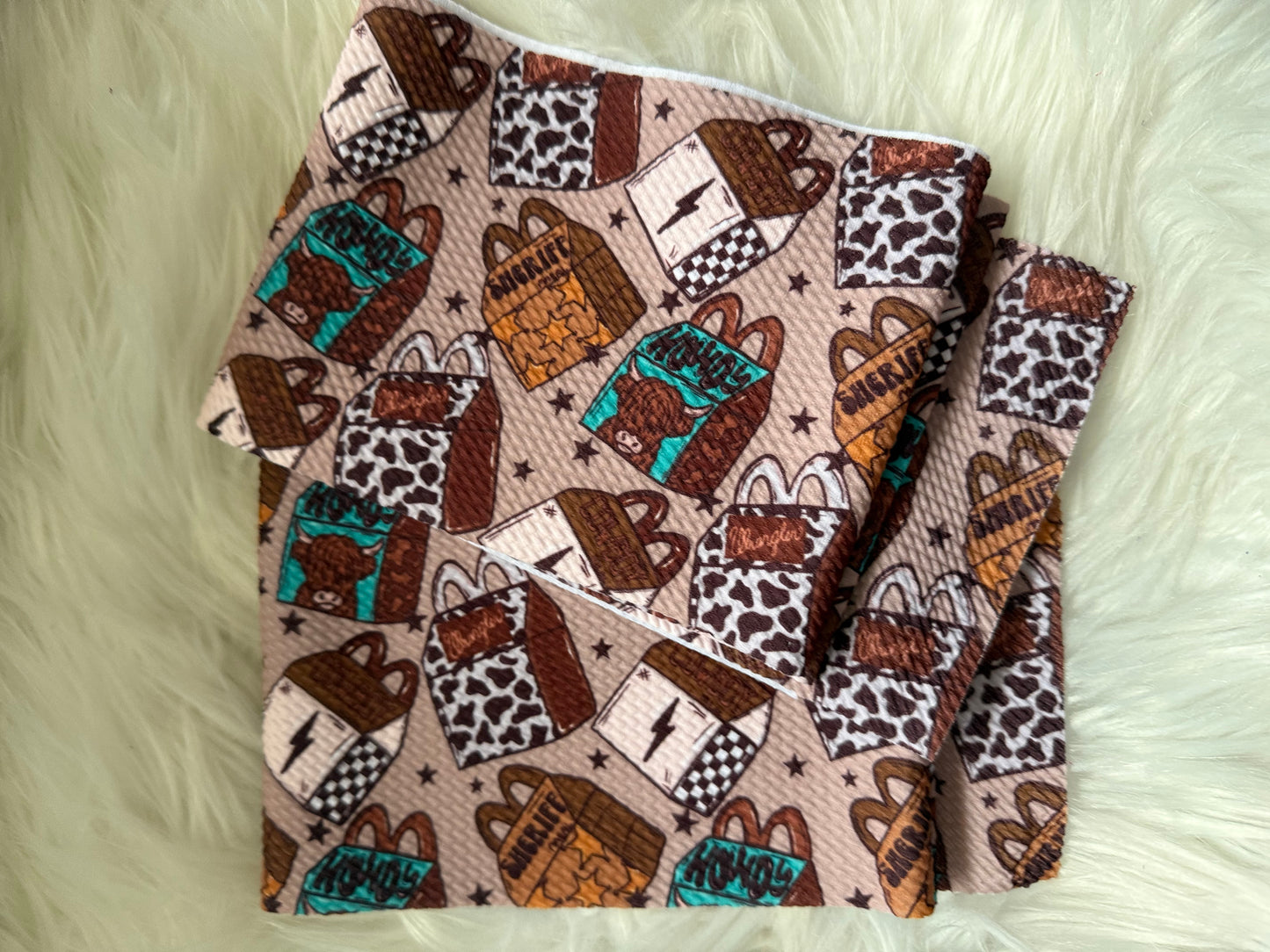 Highland cow lunchboxes Bullet strip