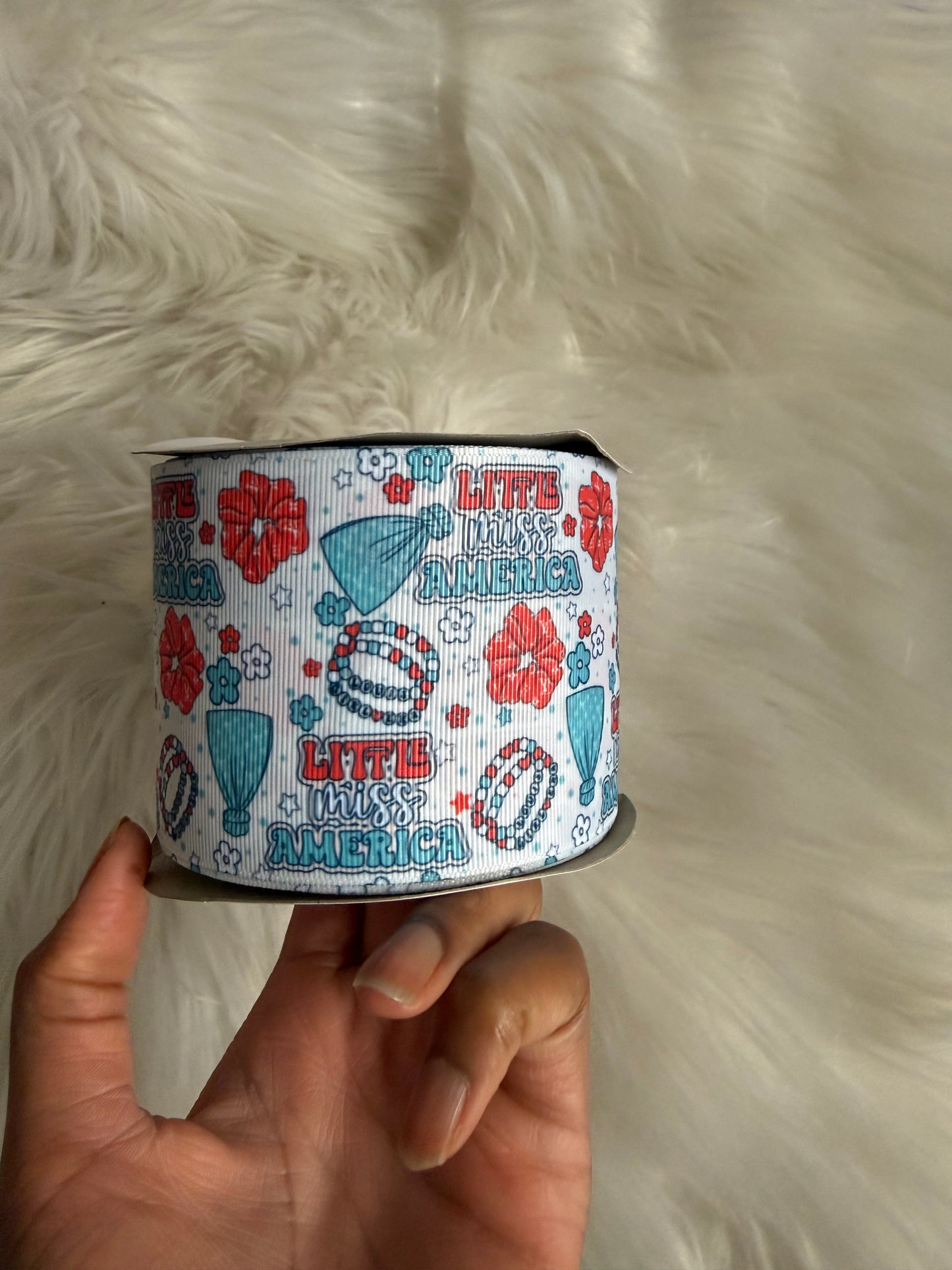 Little miss america 3 inch ribbon