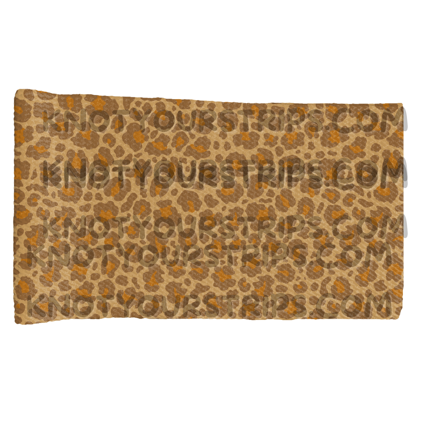 Brown cheetah print strip