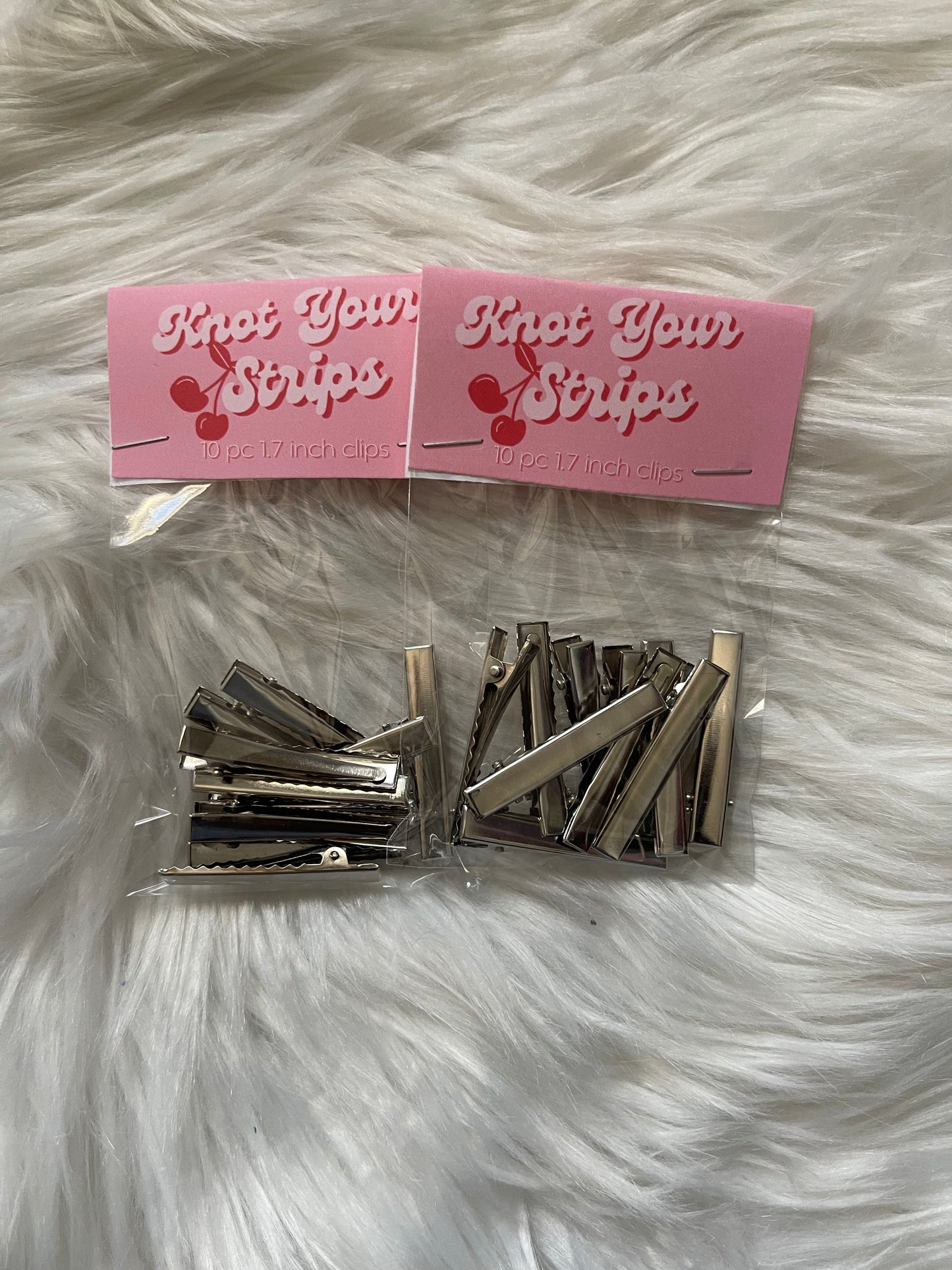1.7 inch silver clips 10pc