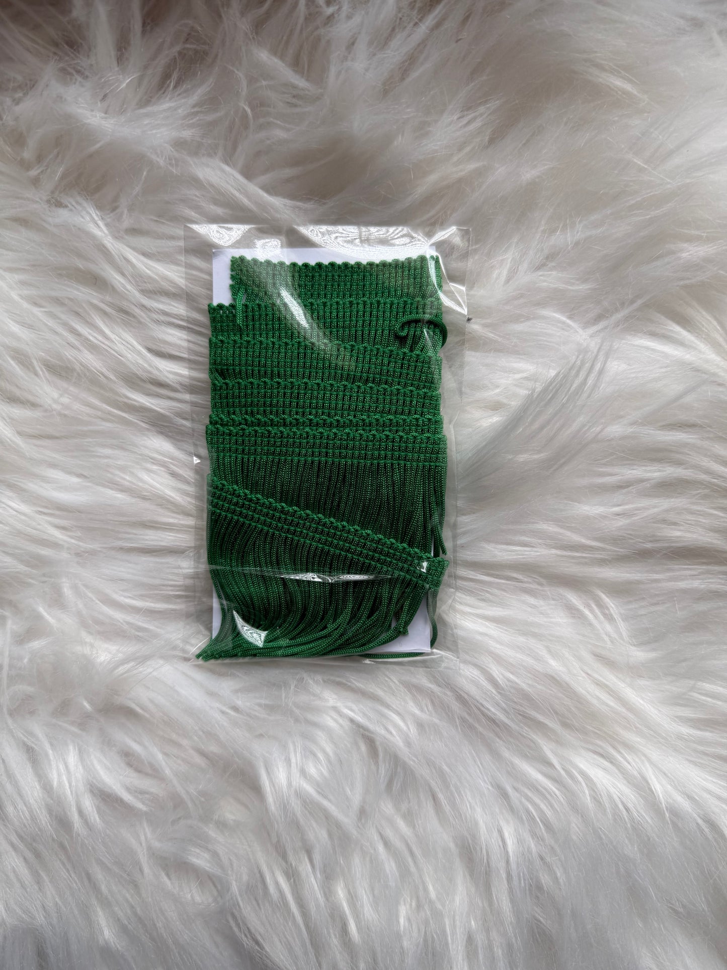 Dark green fringe 1 yard precut
