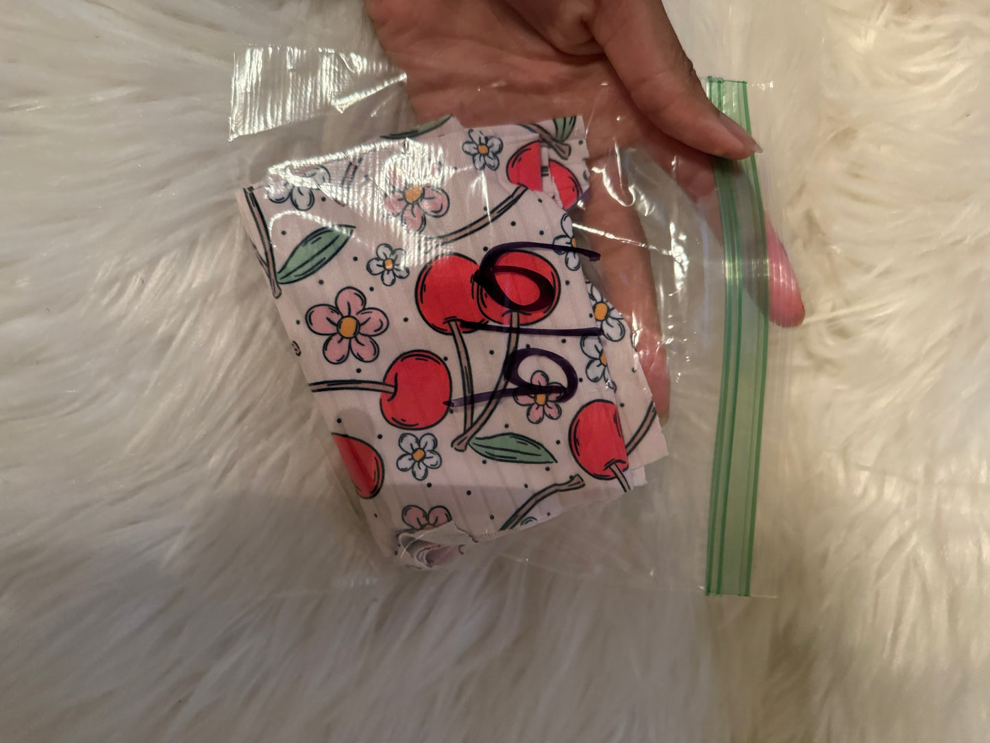 6/9 cherries bummy precut