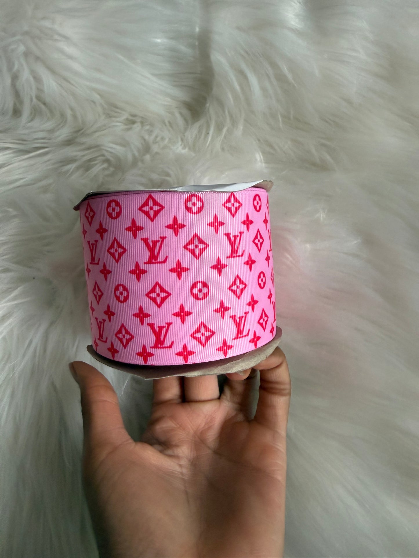 Pink boujee 3 inch ribbon