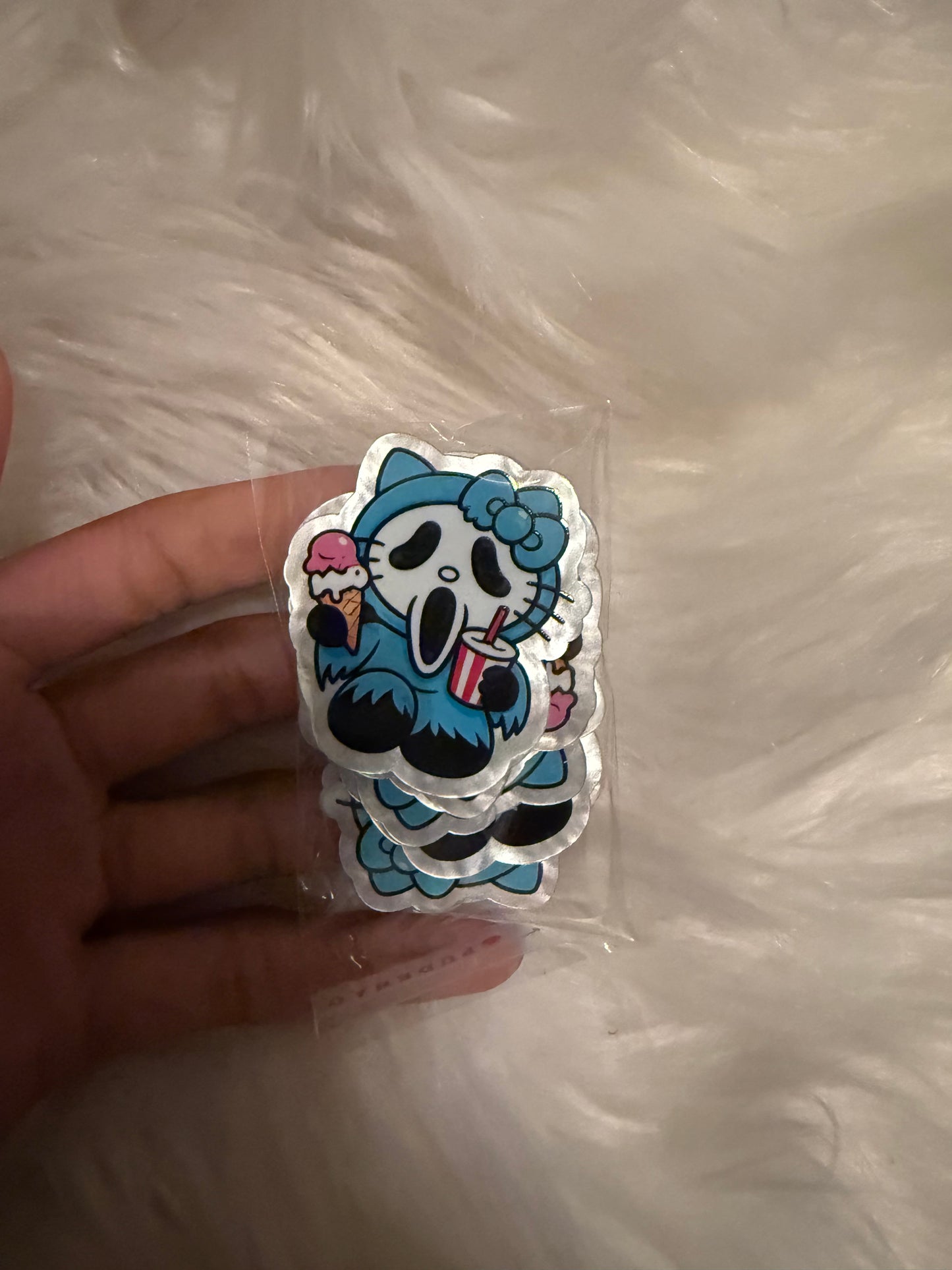 Hk Ghost face acrylic flat back