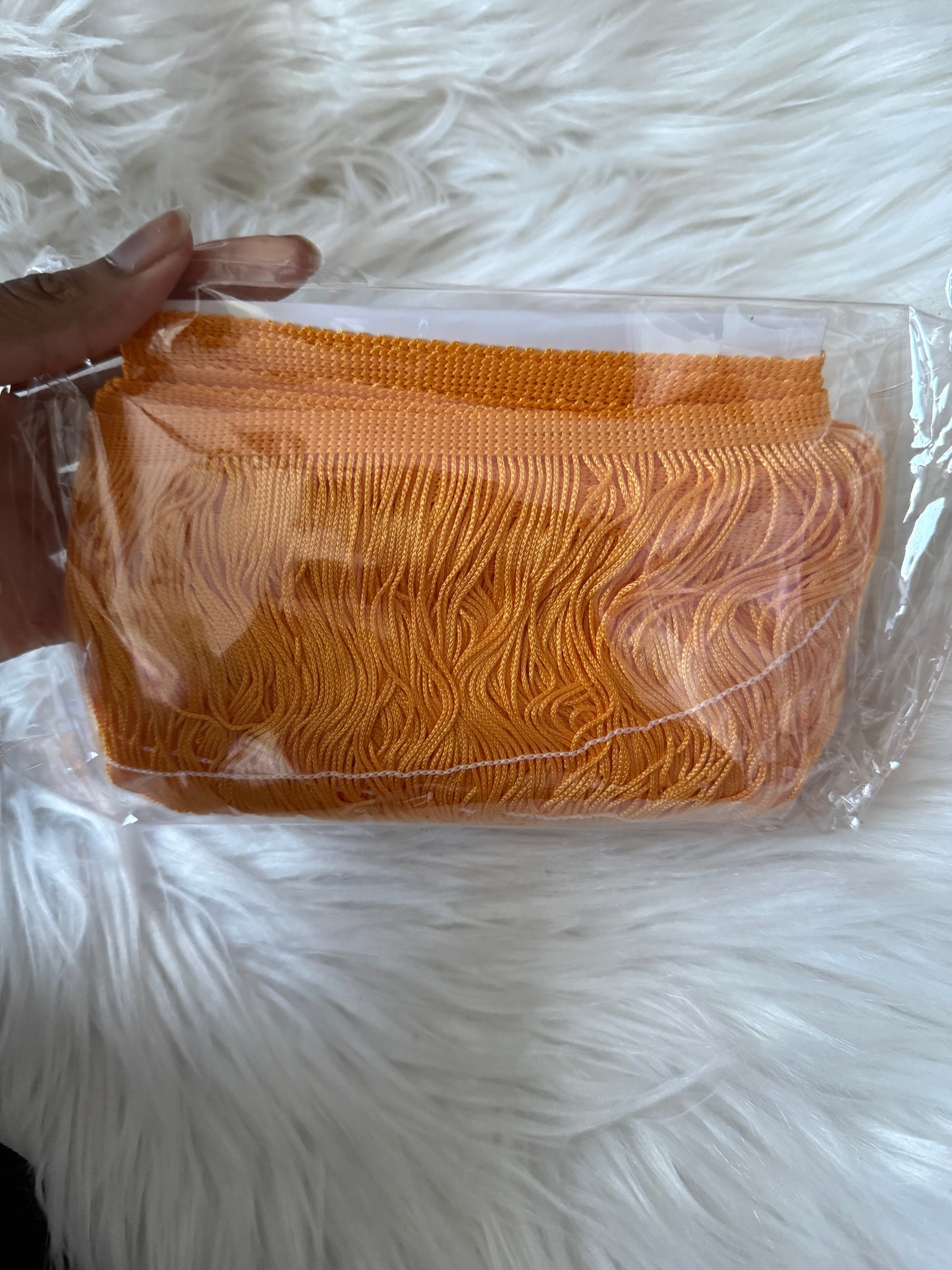 Mango orange 4 inch Fringe