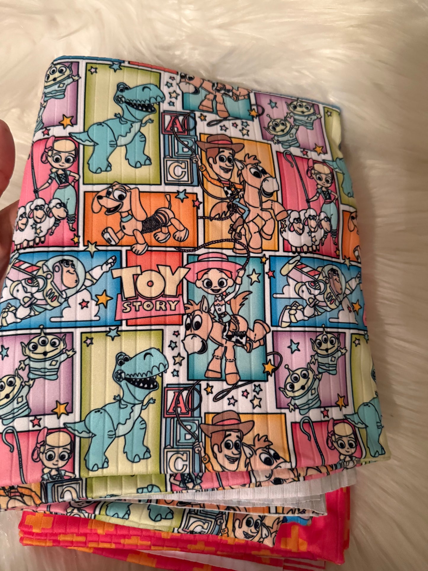 Toystory patchwork Brushed ribknit