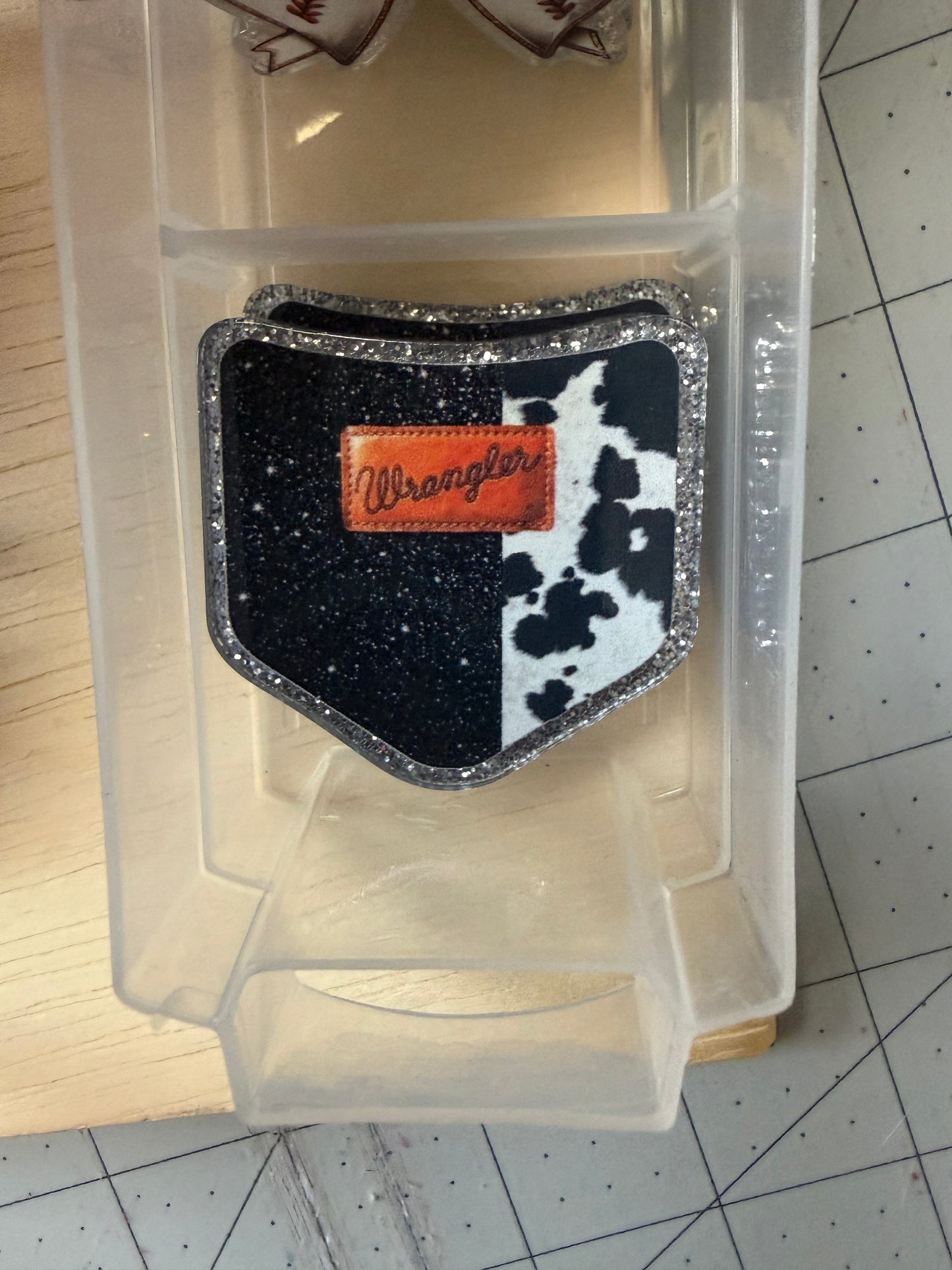 Wrangler acrylic flat back
