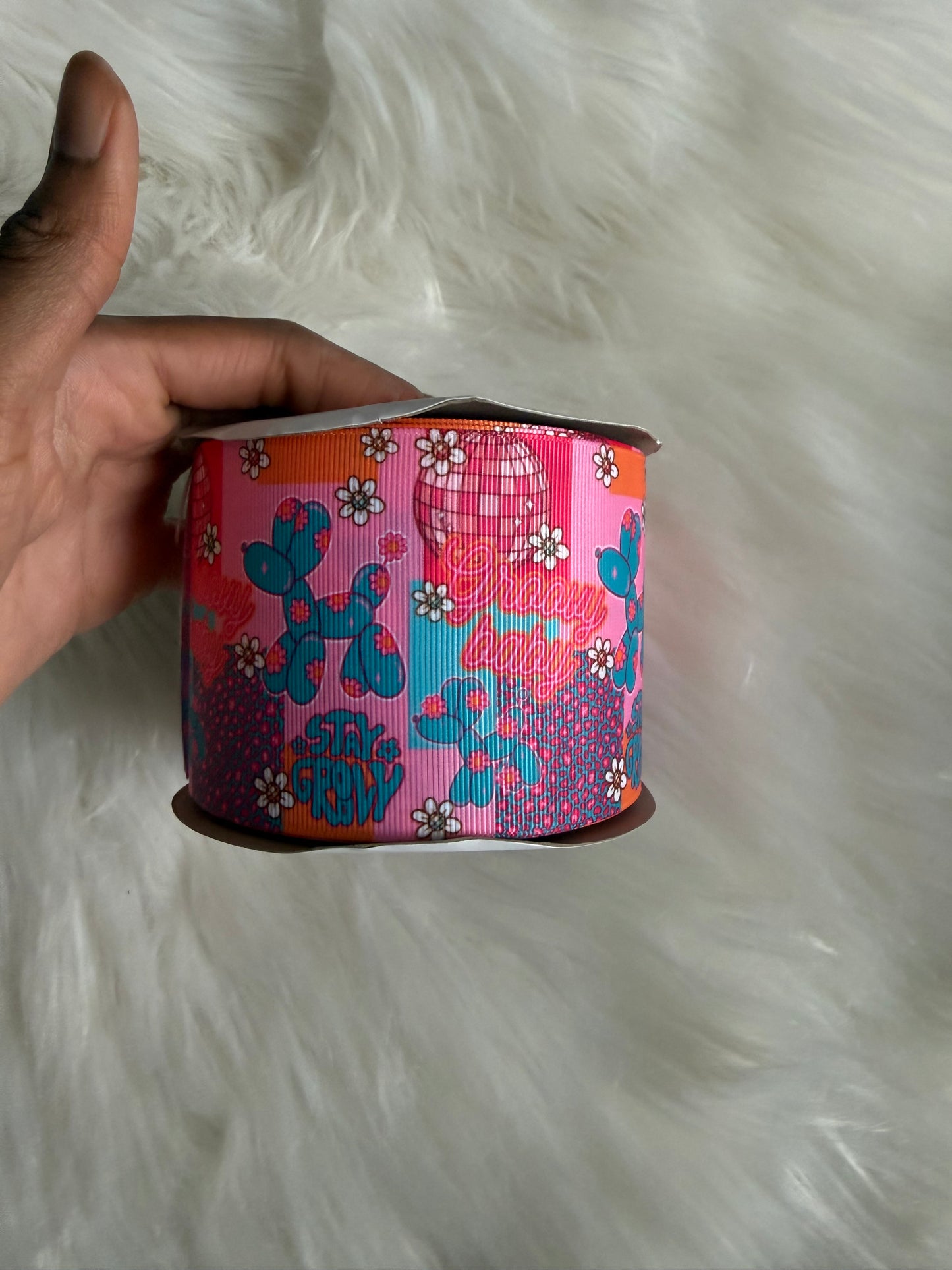 Groovy baby 3 inch ribbon