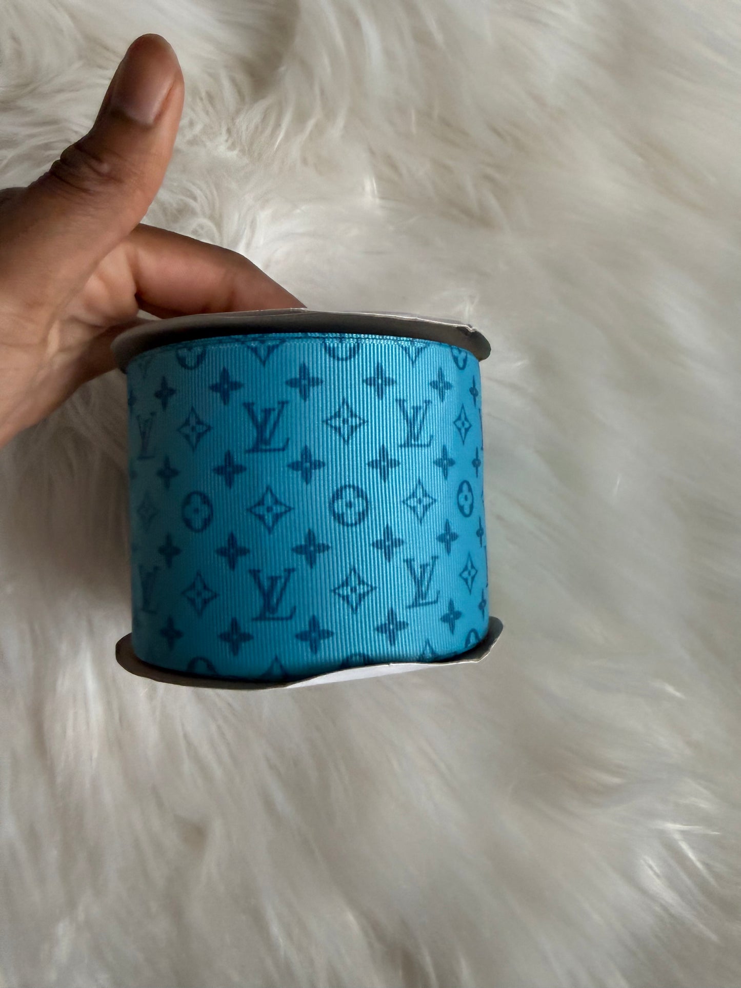 Blue boujee 3 inch ribbon