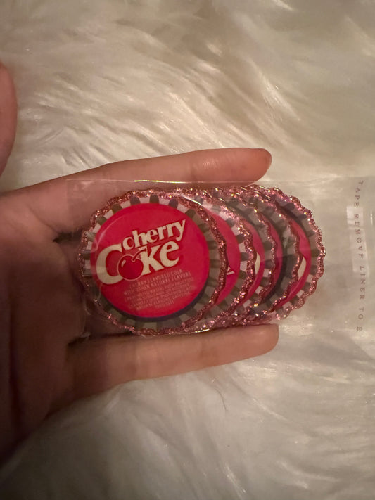 Cherry Coke acrylic flat back