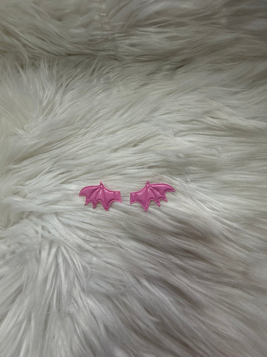 Pink bat wings  bow accessories