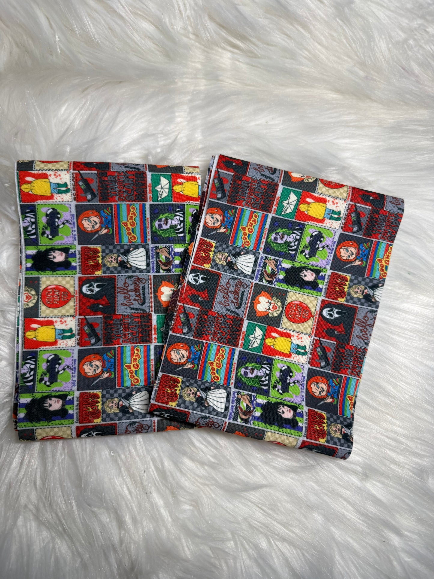 Horror friends patchwork thin scuba