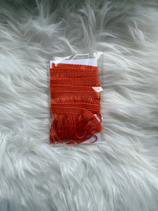 Orange fringe 1 yard precut