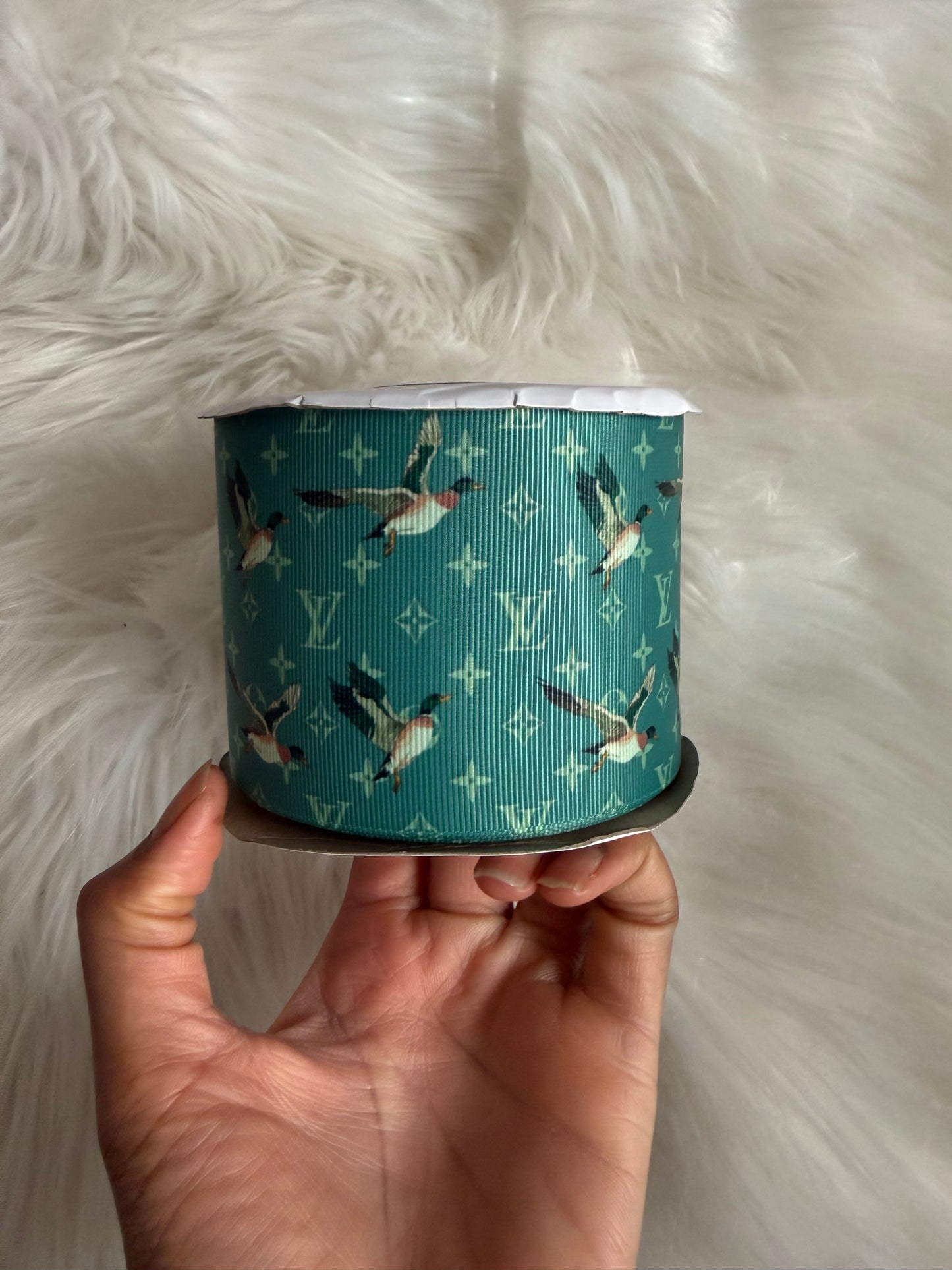 Boujee ducks 3 inch ribbon