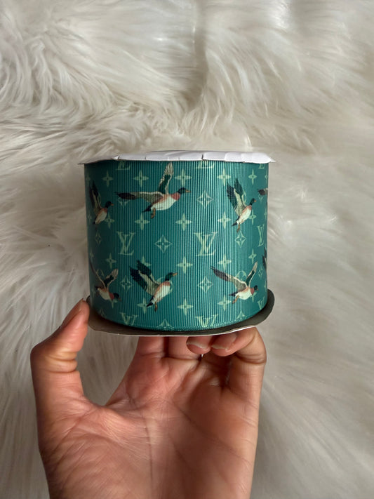 Boujee ducks 3 inch ribbon