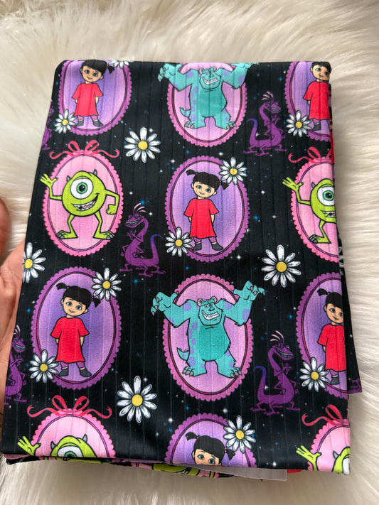 Monsters inc frames brushed ribknit