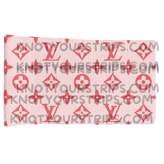 Pink on beige boujee strip