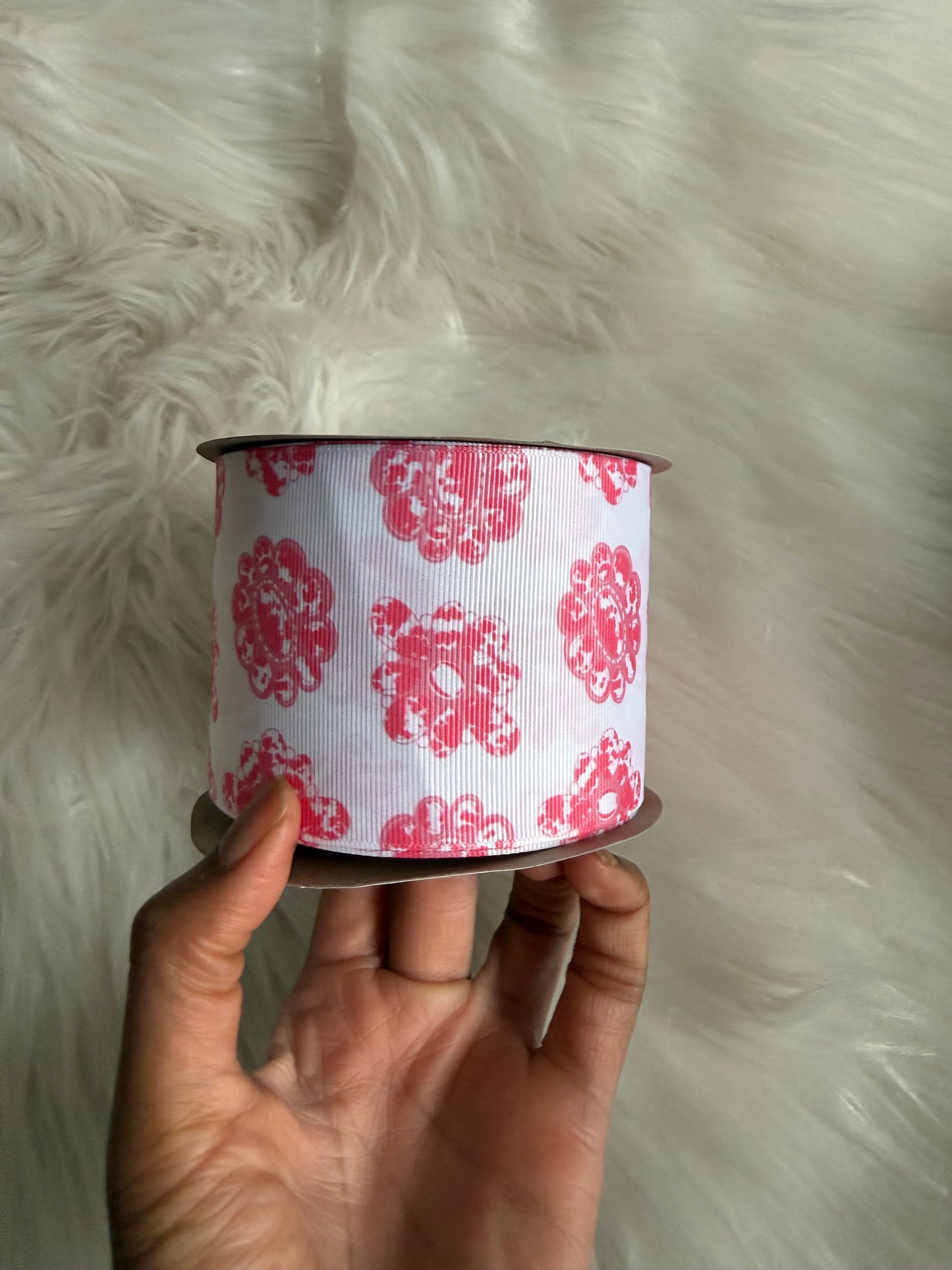 Pink conchos 3 inch ribbon
