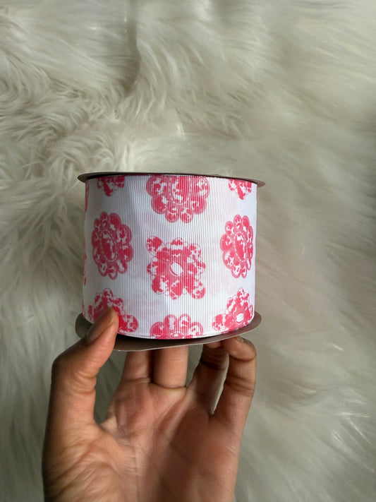 Pink conchos 3 inch ribbon