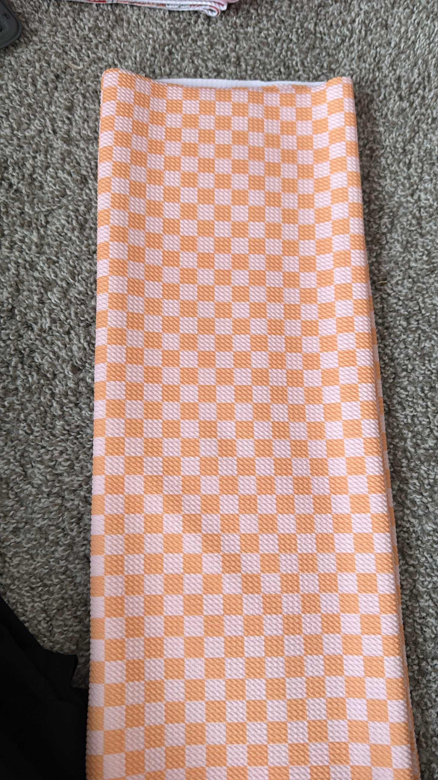 Mustard checkered strip