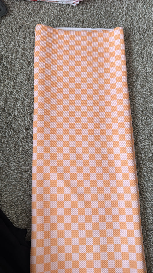 Mustard checkered strip