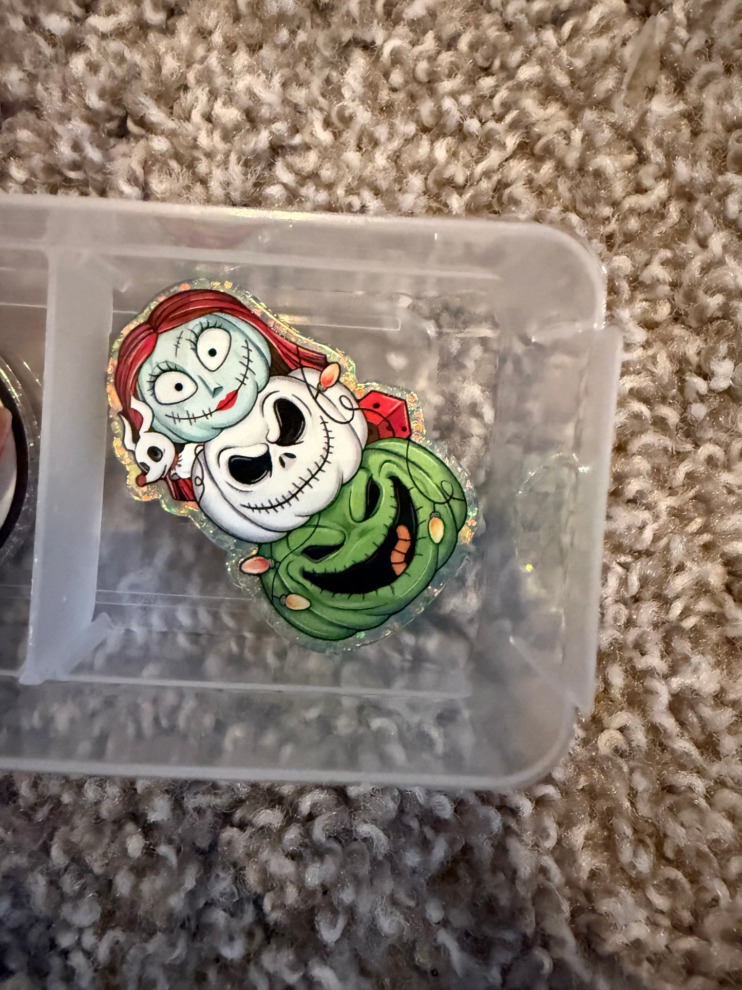 Jack and Sal pumpkins acrylic flat back