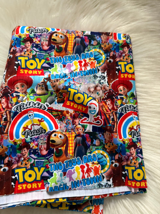Toy Story patchwork brushed ribknit