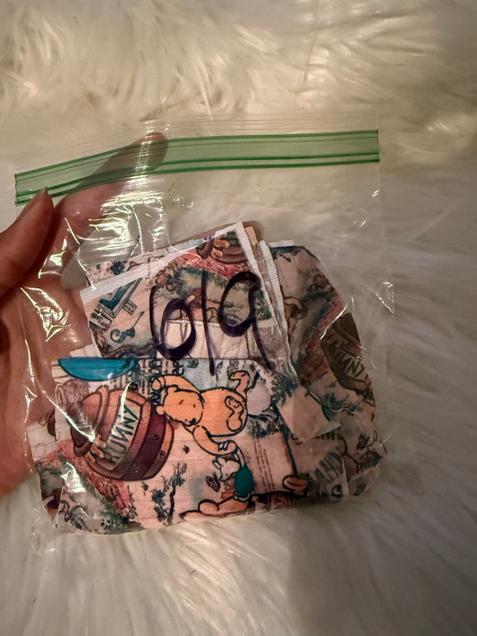 6/9 vintage Pooh bear bummy precut
