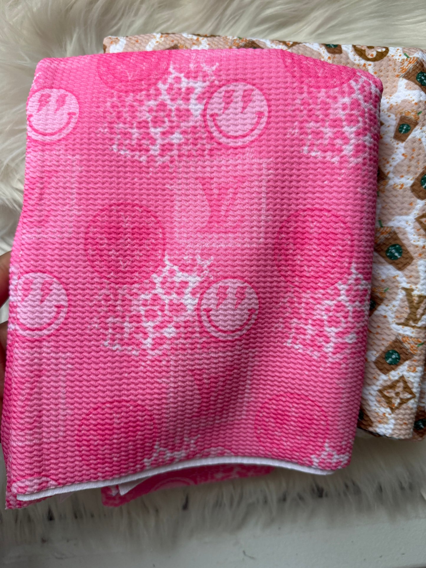 Pink cheetah bullet half yard