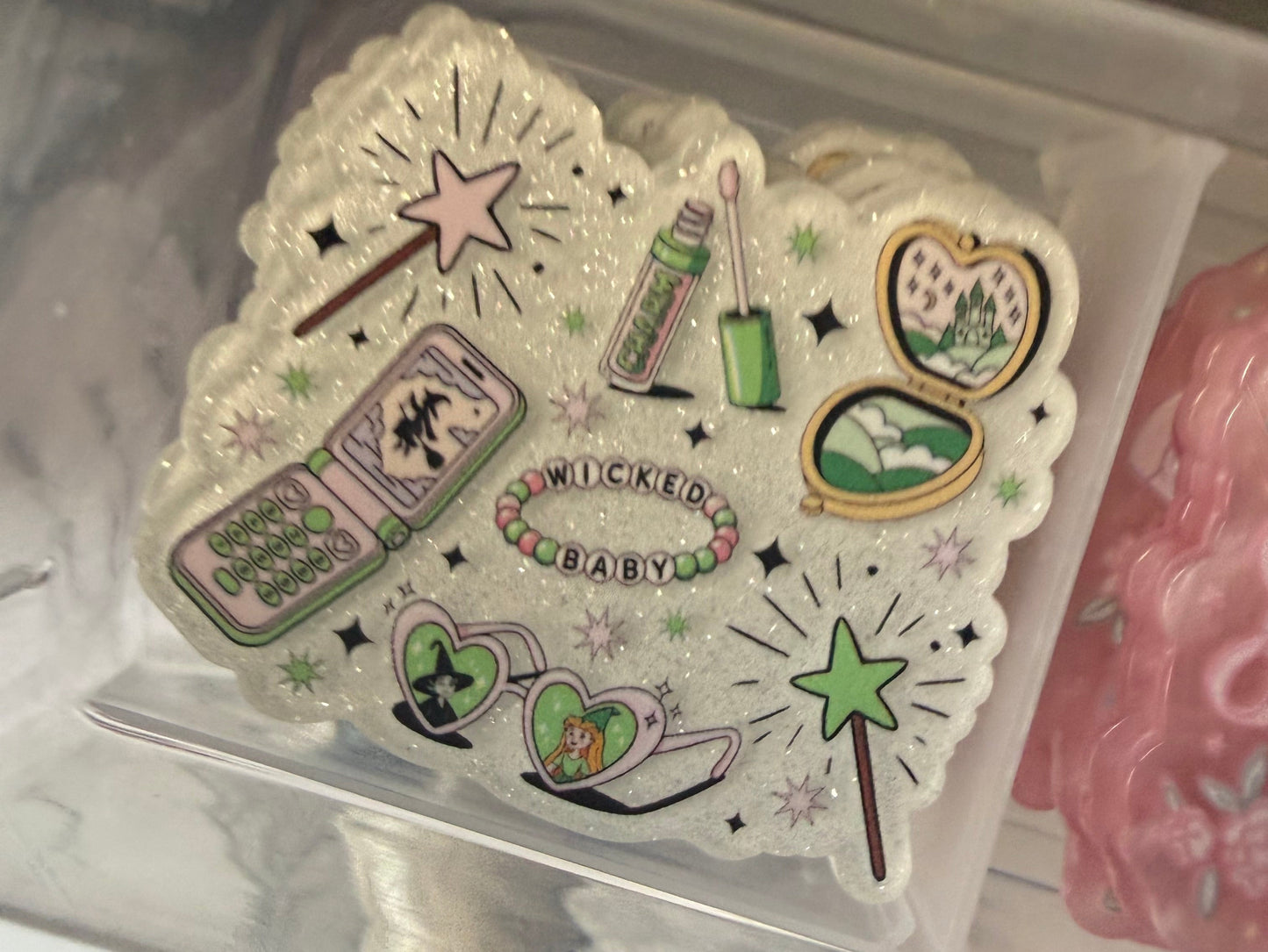 Wicked acrylic flat back