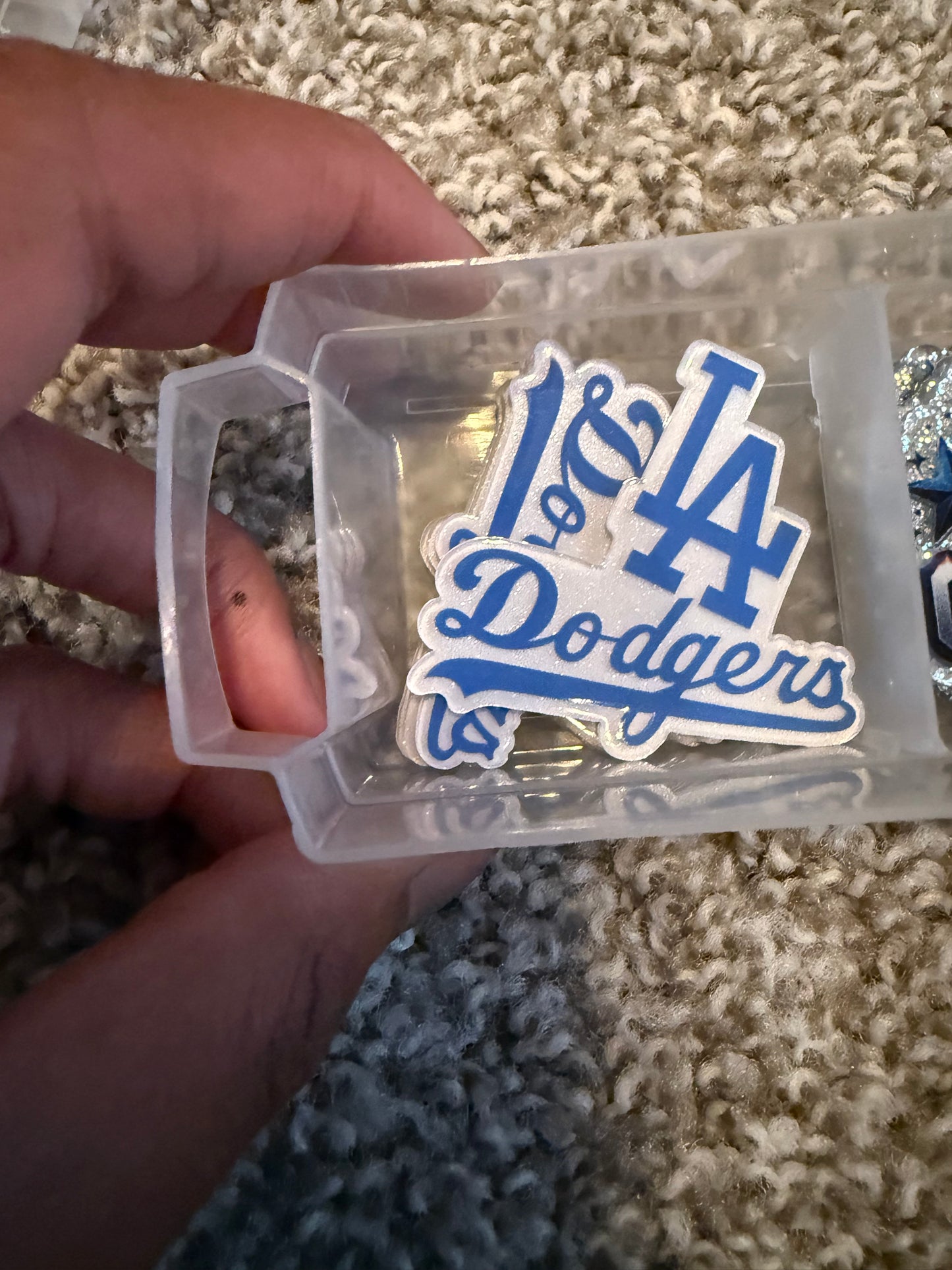La dodgers acrylic flat back