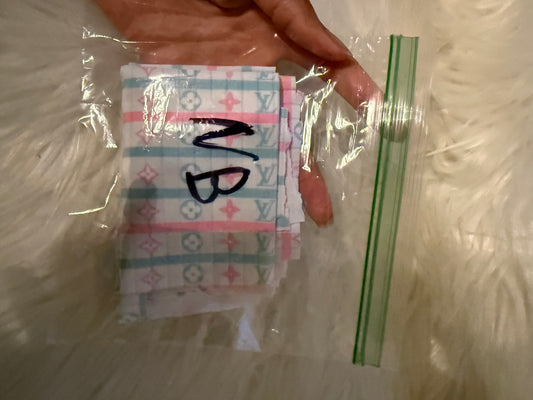Nb boujee newborn bummy precut