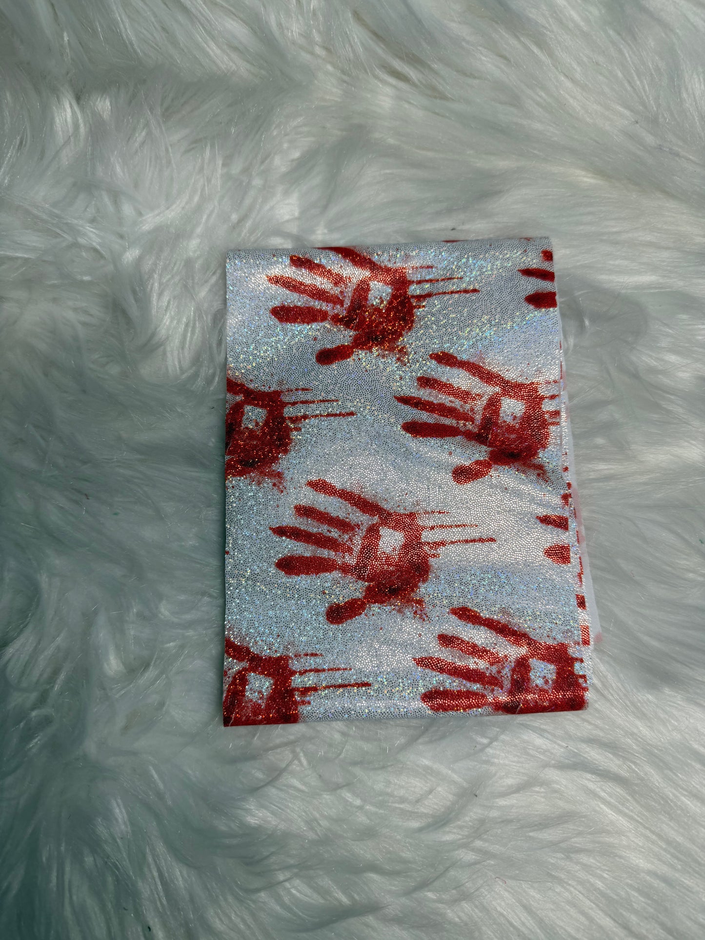 Bloody handprint hologroahic strip