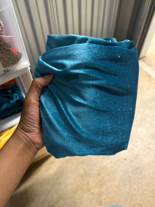 Turquoise Velvet yard