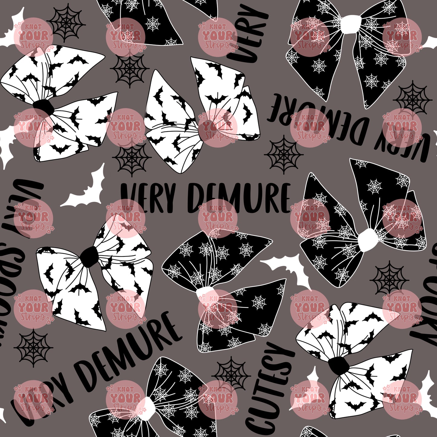 Very demure on black Seamless files