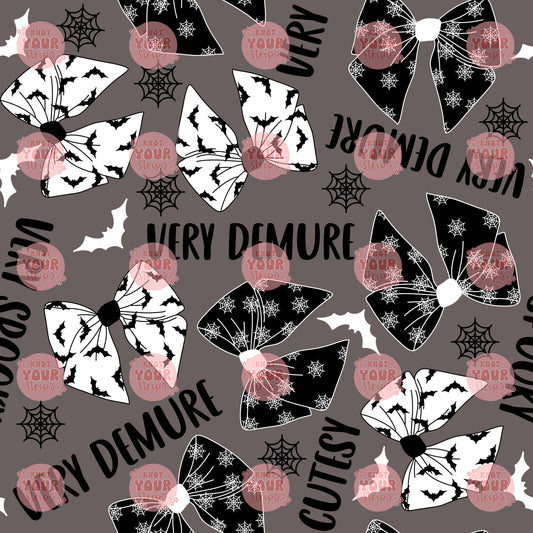 Very demure on black Seamless files