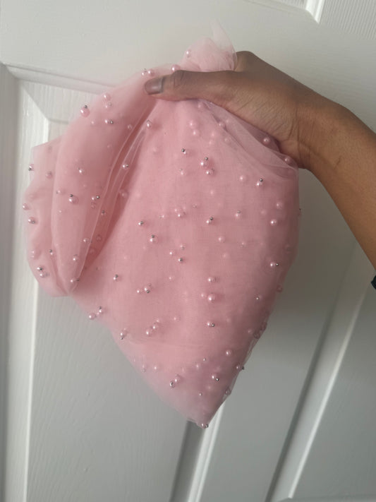 Pink pearl mesh